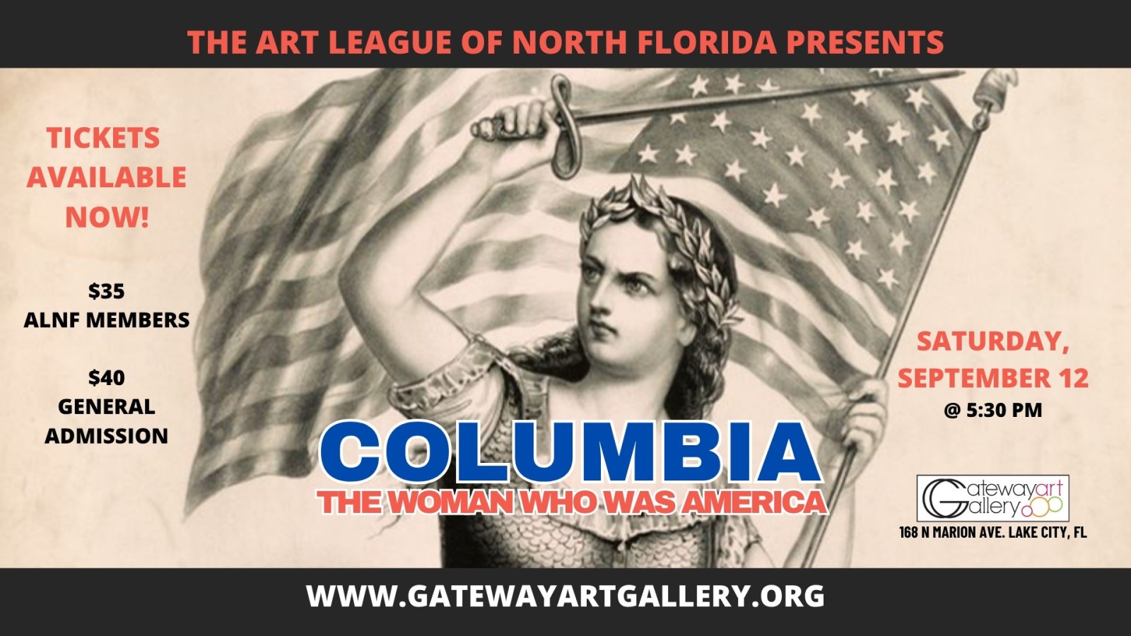 COLUMBIA Tickets available now!