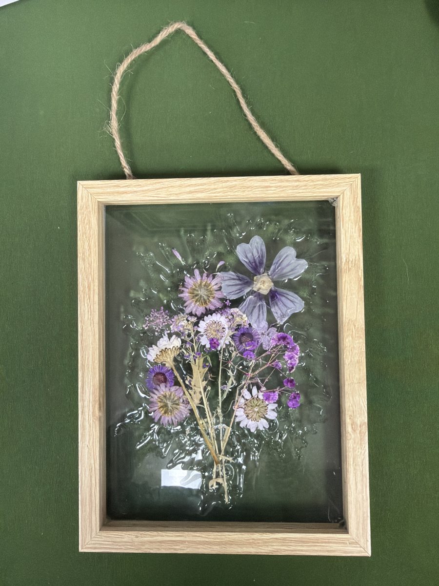 661 Pressed Flowers Sun Catcher