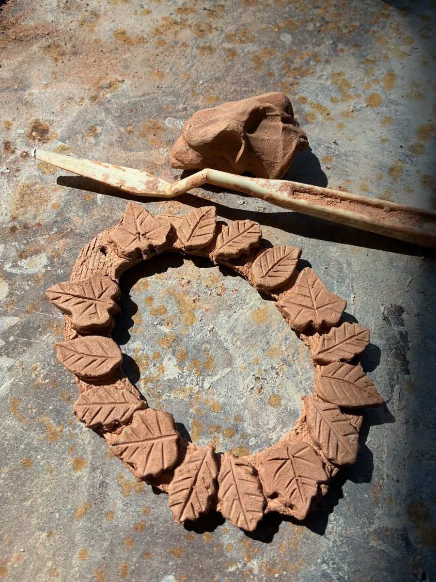 Ceramic Leaf Wreaths for Fall!